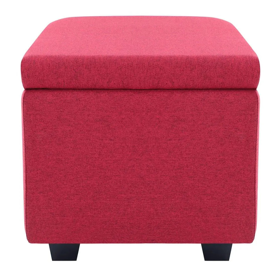 DOE BUCK SQUARE STOAGE OTTOMAN WITH STORAGE PINK - Ouch Cart