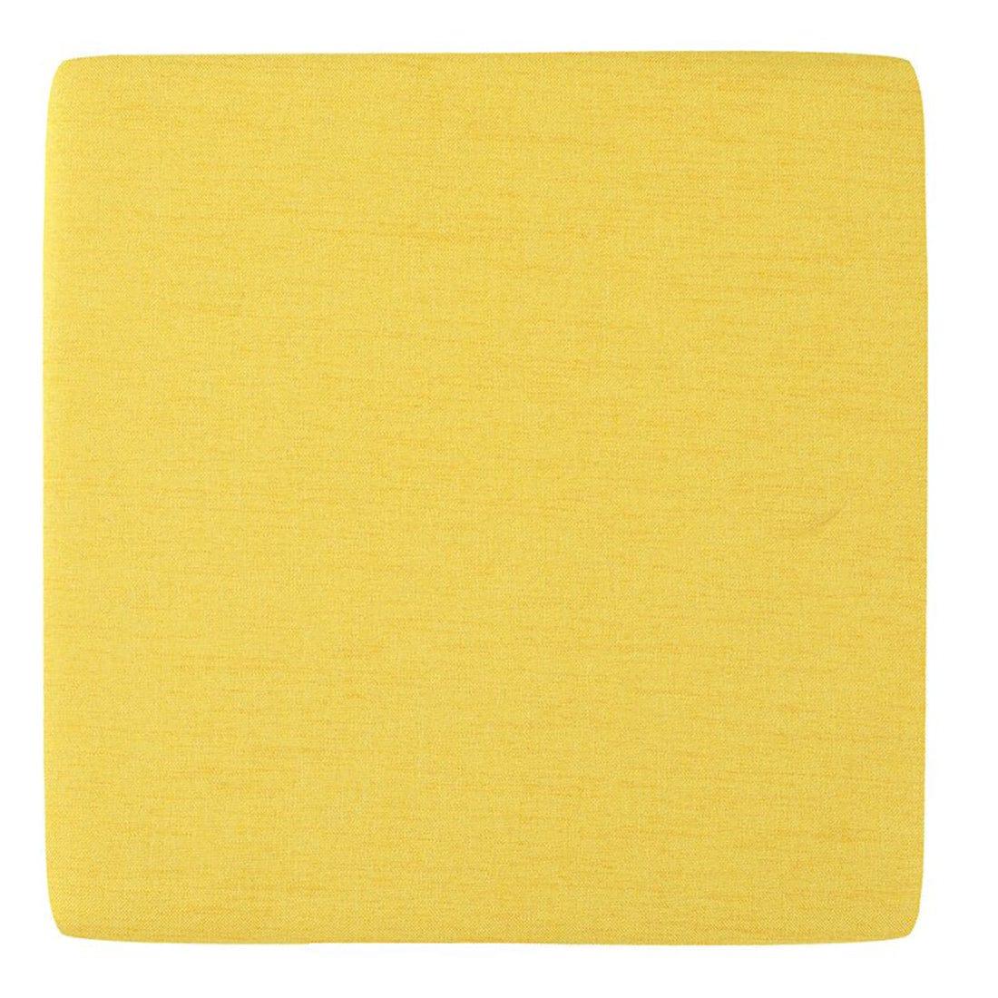 DOE BUCK SQUARE STOAGE OTTOMAN WITH STORAGE YELLOW - Ouch Cart