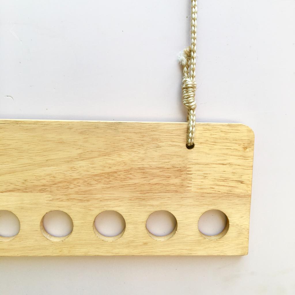 Ceiling Rope Hanging Wooden Clothes Hanger Rack By Miza - Ouch Cart