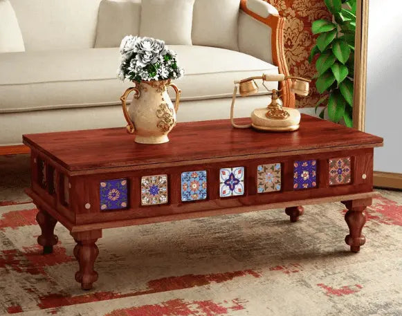 Sheesham Wood Coffee Table Brown - Ouch Cart
