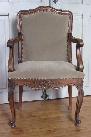 Handicraft Dining Chair/Arm Chair/Chair/Relaxing Chair/Seating Chair/Wooden Back Comfort Seating Chair Hand Carved Armrest Chair for Home & Office - Ouch Cart