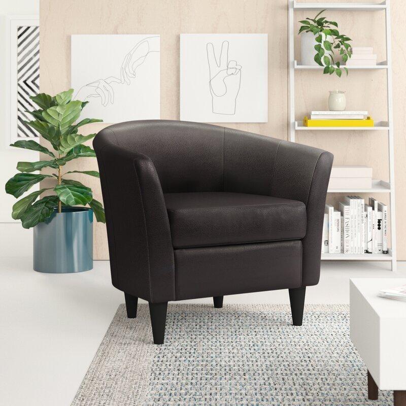 Wide Tufted Arm Chair for living room - Ouch Cart