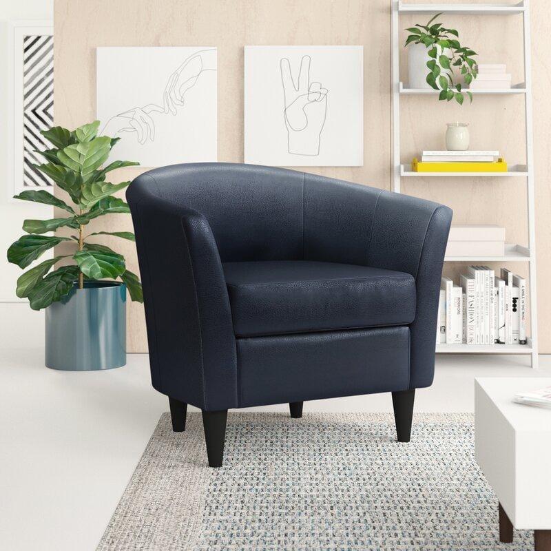 Wide Tufted Arm Chair for living room - Ouch Cart