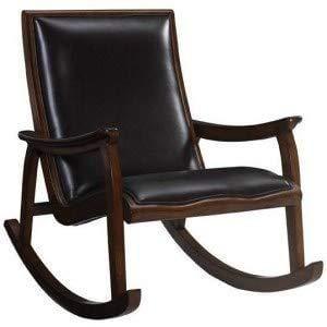 Wooden New Classic and Antique Leather Rocking Chair/Relaxing Chair - Ouch Cart