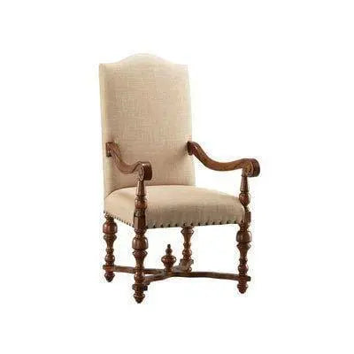 Handicrafts Wooden Hand Carved Royal Look Armrest Chair (1) - Ouch Cart