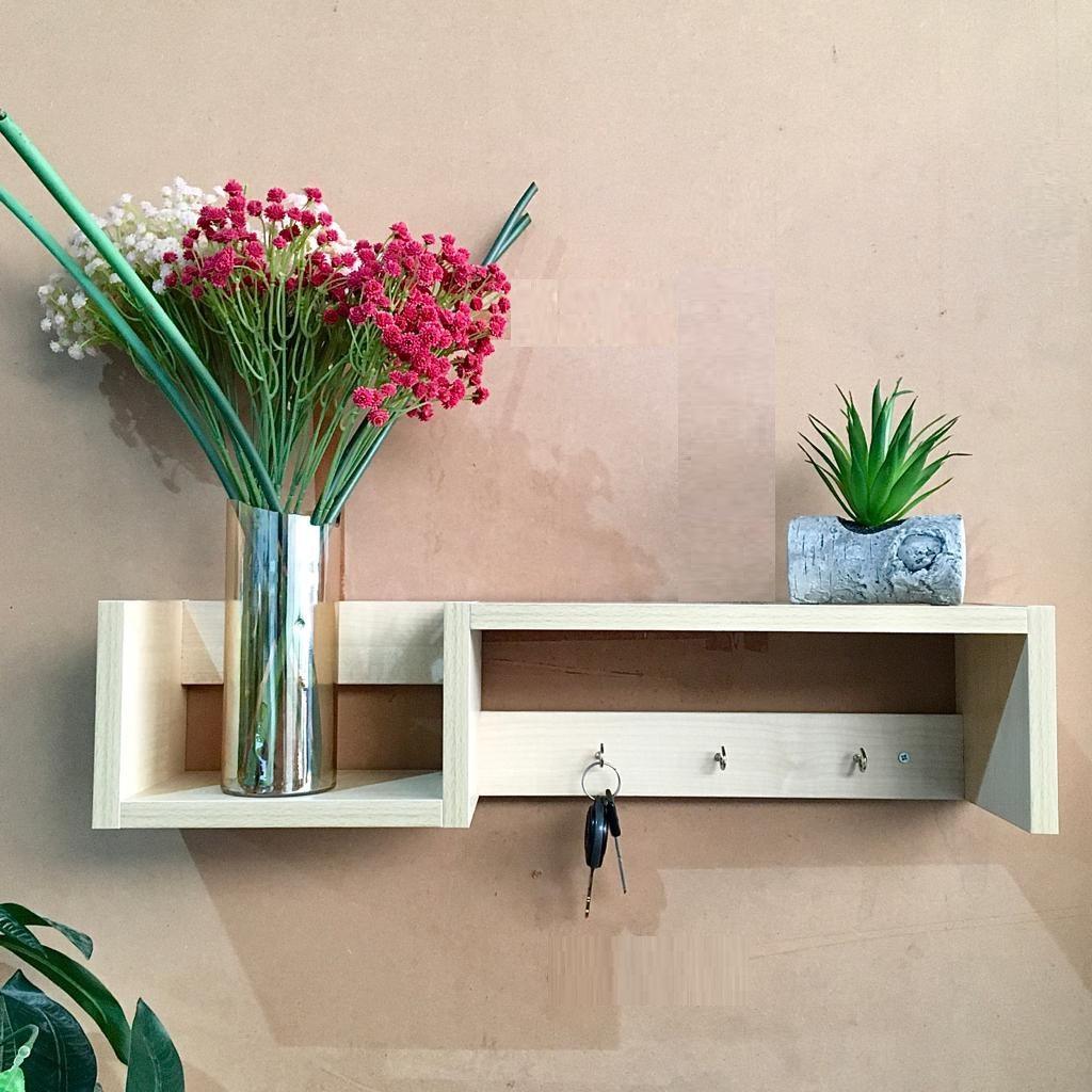 MDF Wall Mounted Key Hooks Shelf By Miza - Ouch Cart