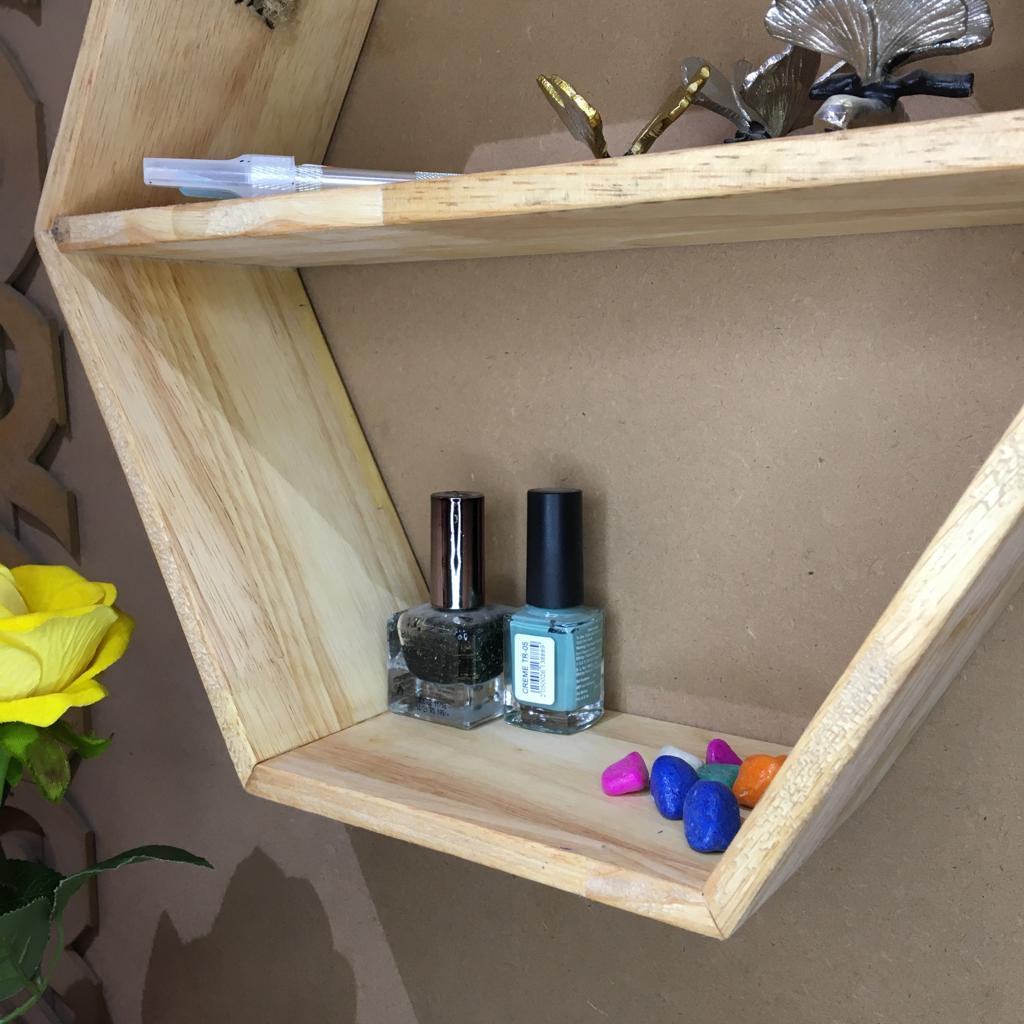 Geometric/Hexagonal Handmade Shelf By Miza - Ouch Cart