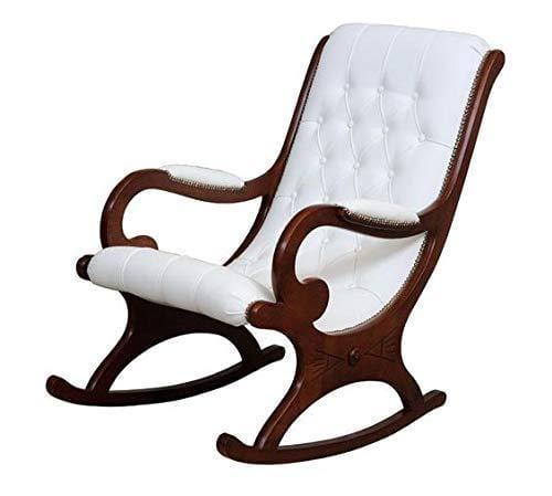 Handicrafts Wooden Rocking Chair Comfort Cushioned Back & Seat - Ouch Cart