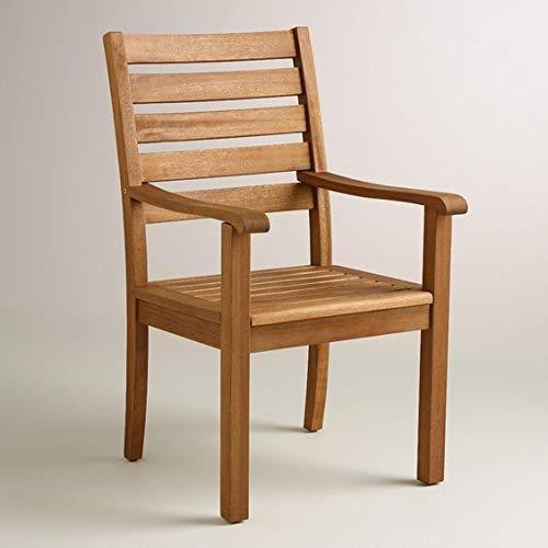 Handicrafts Wooden Armrest Chair for Home & Office (Standard) - Ouch Cart