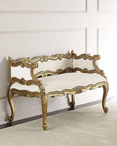 Handicrafts Sheesham Wooden Couch for Living Room or Home Decor (Ivory) - Ouch Cart