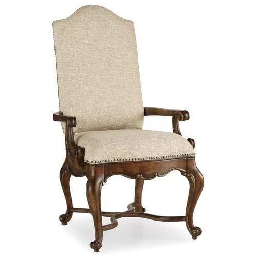Handmade Pure Sheesham Wood Arm Cushioned Seating Chair Comfort Back Rest Chair - Ouch Cart