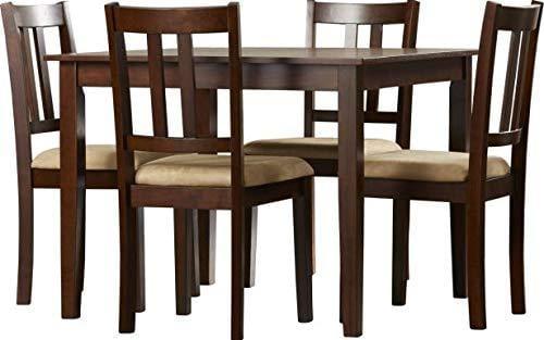 Handmade Modern Or Stylish Look Sheesham Wood 4 Seater Dining Table Set Upholstered Chair - Ouch Cart