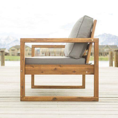 Handicrafts Sheesham Wood Chair with Foot Rest - Ouch Cart
