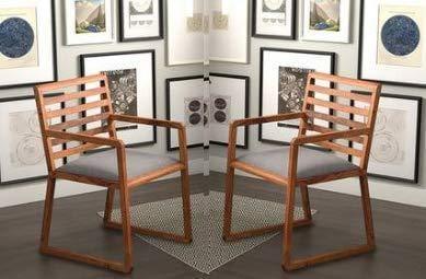 Handmade Modern Look Study to Comfort Arm Chair Set of 2 PCs Made in Pure Sheesham Wood - Ouch Cart