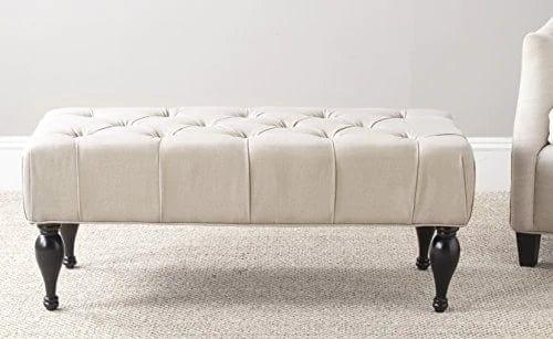 Safavieh Mercer Collection Rupert Bench, Taupe - Ouch Cart