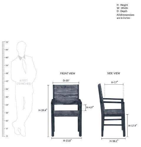 Sheesham wood standard handmade easy comfort chair in provincial teak finish - Ouch Cart