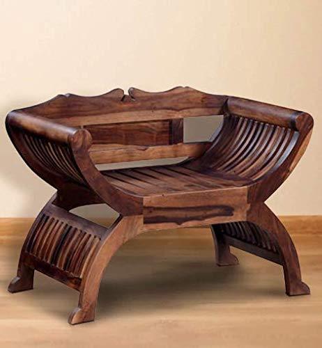 Handicrafts Attractive Look Or Standard Size Easy to Comfort Arm Seating Chair Made in Pure Sheesham Wood - Ouch Cart