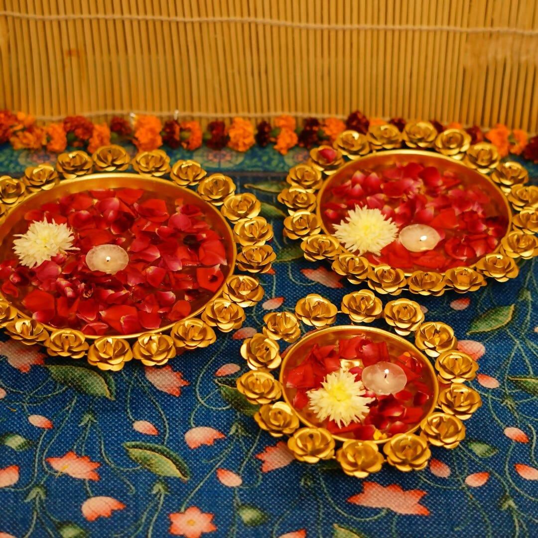 ASTONISHING GULAB URLI SET OF 3. - Ouch Cart