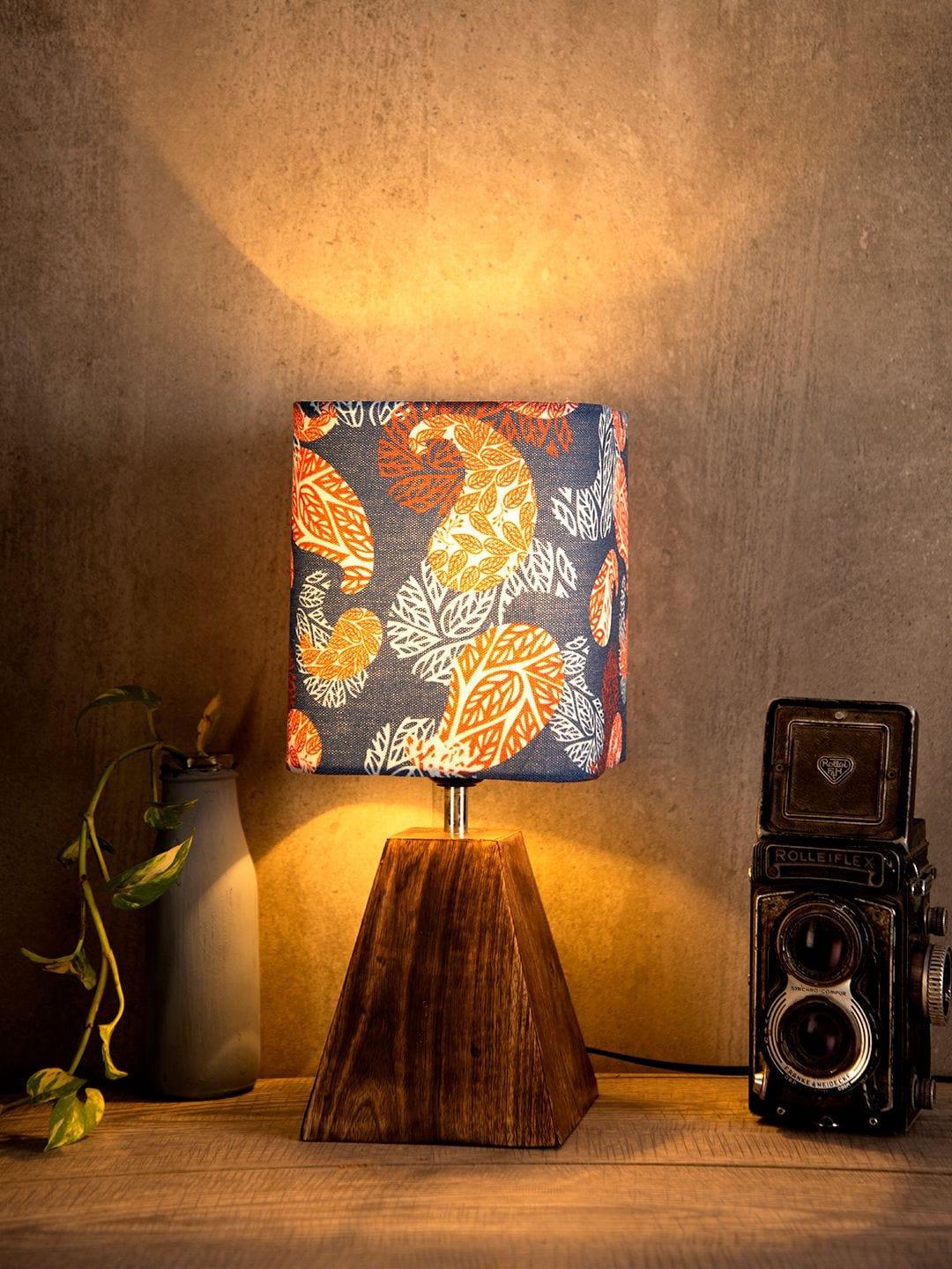 Pyramid Colorful Ambee Print Lamp - Ouch Cart