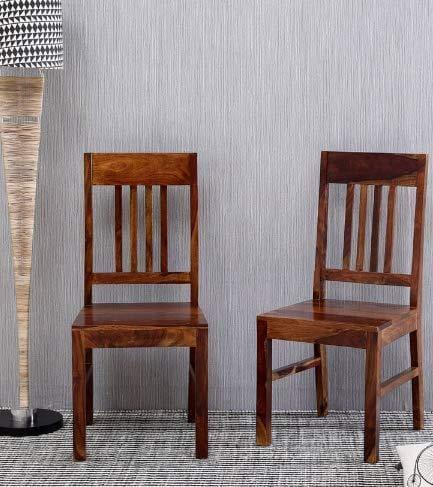 Handicrafts Sheesham Wood Standard Size Dining Chair Set of 2 PCs Easy to Comfort Study Chair - Ouch Cart