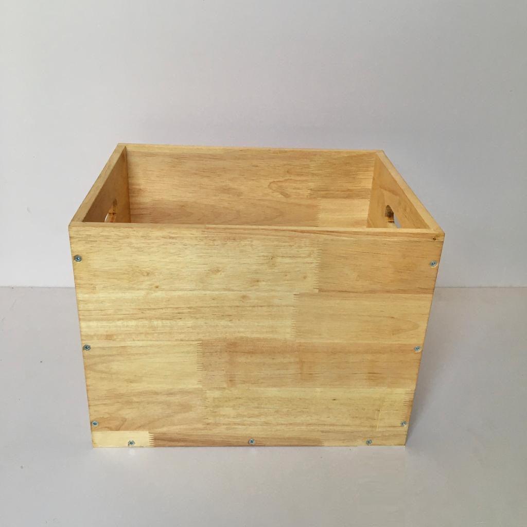 Wooden Storage Crate Box/Tool Box For Home Organiser ( With Complementary Coaster ) By Miza - Ouch Cart