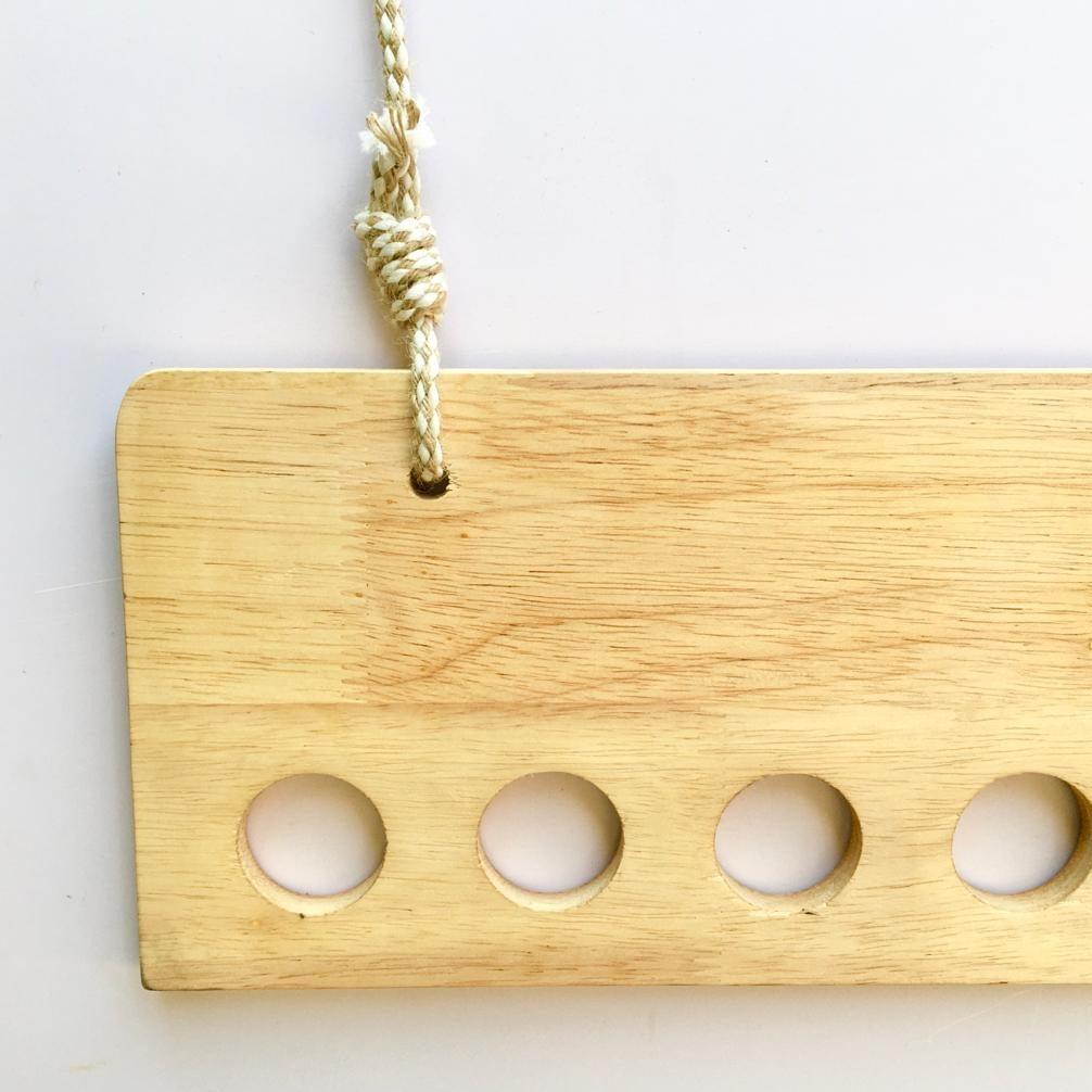 Ceiling Rope Hanging Wooden Clothes Hanger Rack By Miza - Ouch Cart