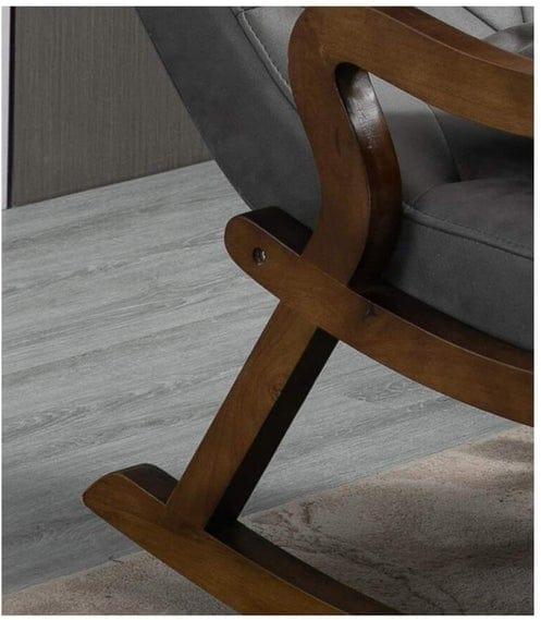 Wooden Rocking Chair with Footrest - Ouch Cart