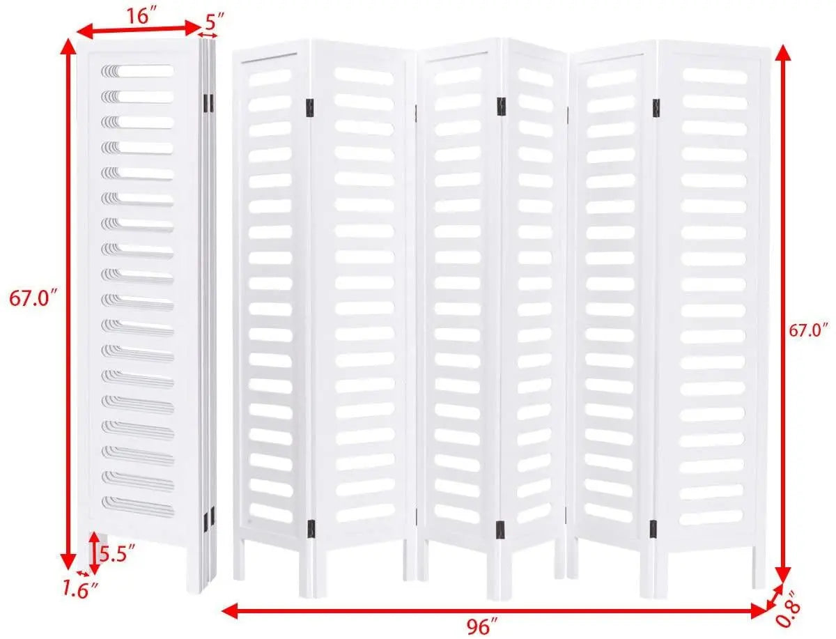 6 Panel Handicrafts Partition Wooden Room Divider Wooden Screen Wooden Separator partition for Living Room partition Screen Room Divider Consists of 6 Panels to be Placed in Zig-Zag Position - Ouch Cart