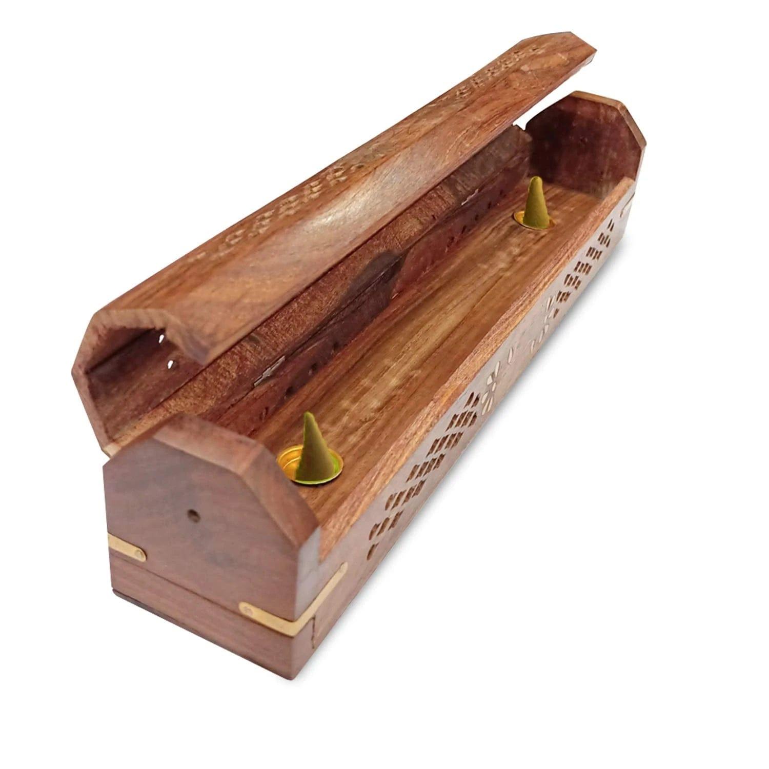 SHEESHAM WOODEN INCENSE STICK HOLDER AND DHOOP BATTI STAND FROM - Ouch Cart