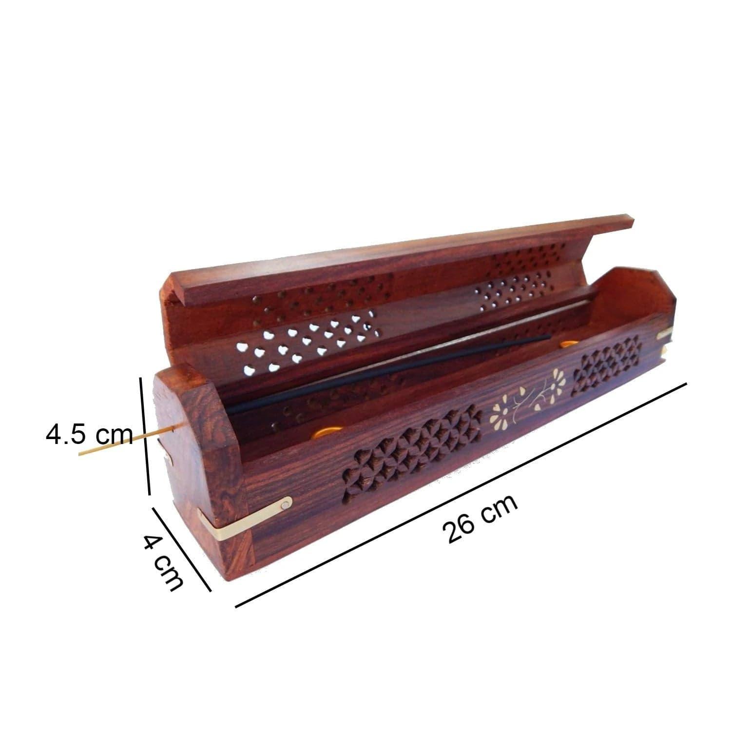 SHEESHAM WOODEN INCENSE STICK HOLDER AND DHOOP BATTI STAND FROM - Ouch Cart