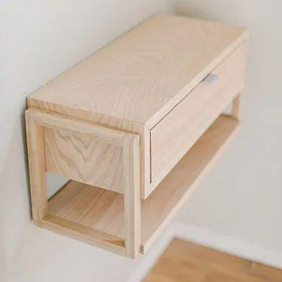 Modern floating Wall Shelve Storage With Upside Down Shutter By Miza - Ouch Cart