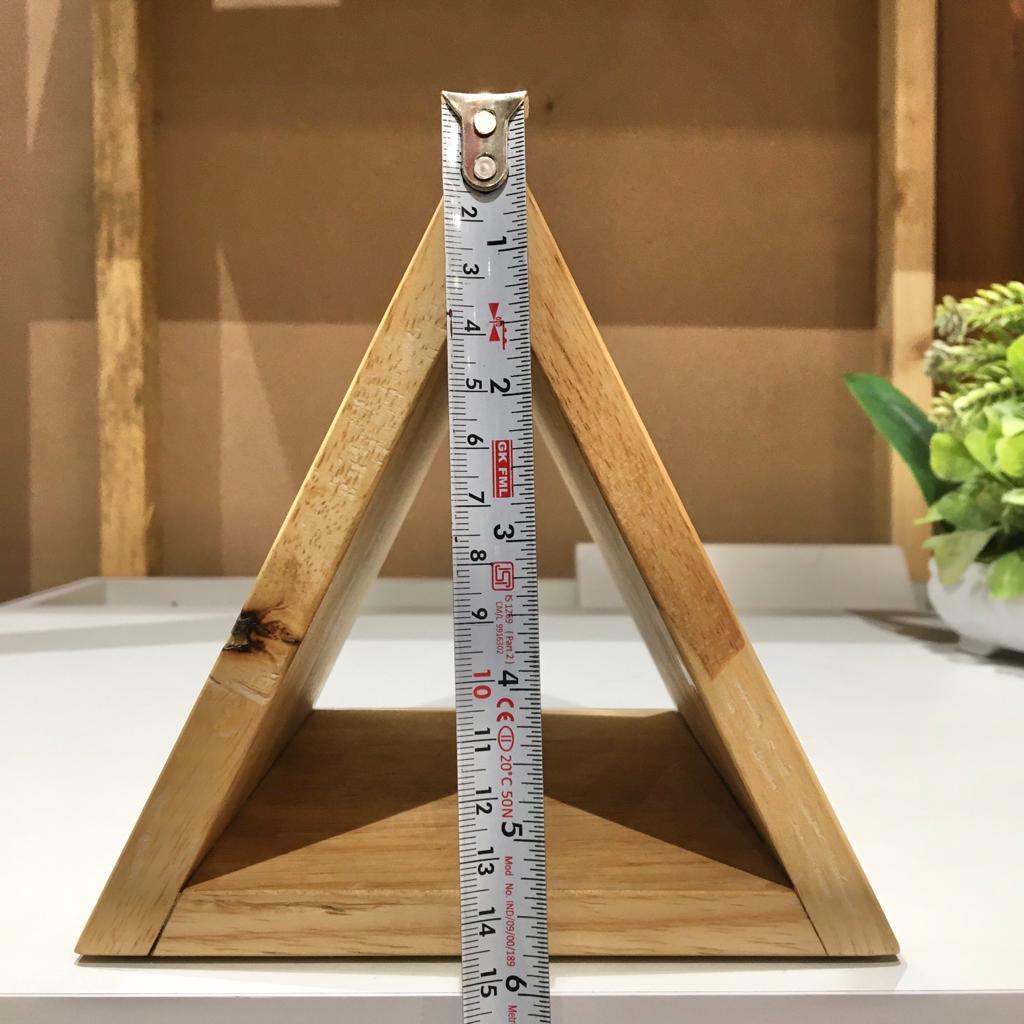 Stylish Triangular Wooden Book Holder For Study Table/Office Table ( With Complementary Coaster ) By Miza - Ouch Cart