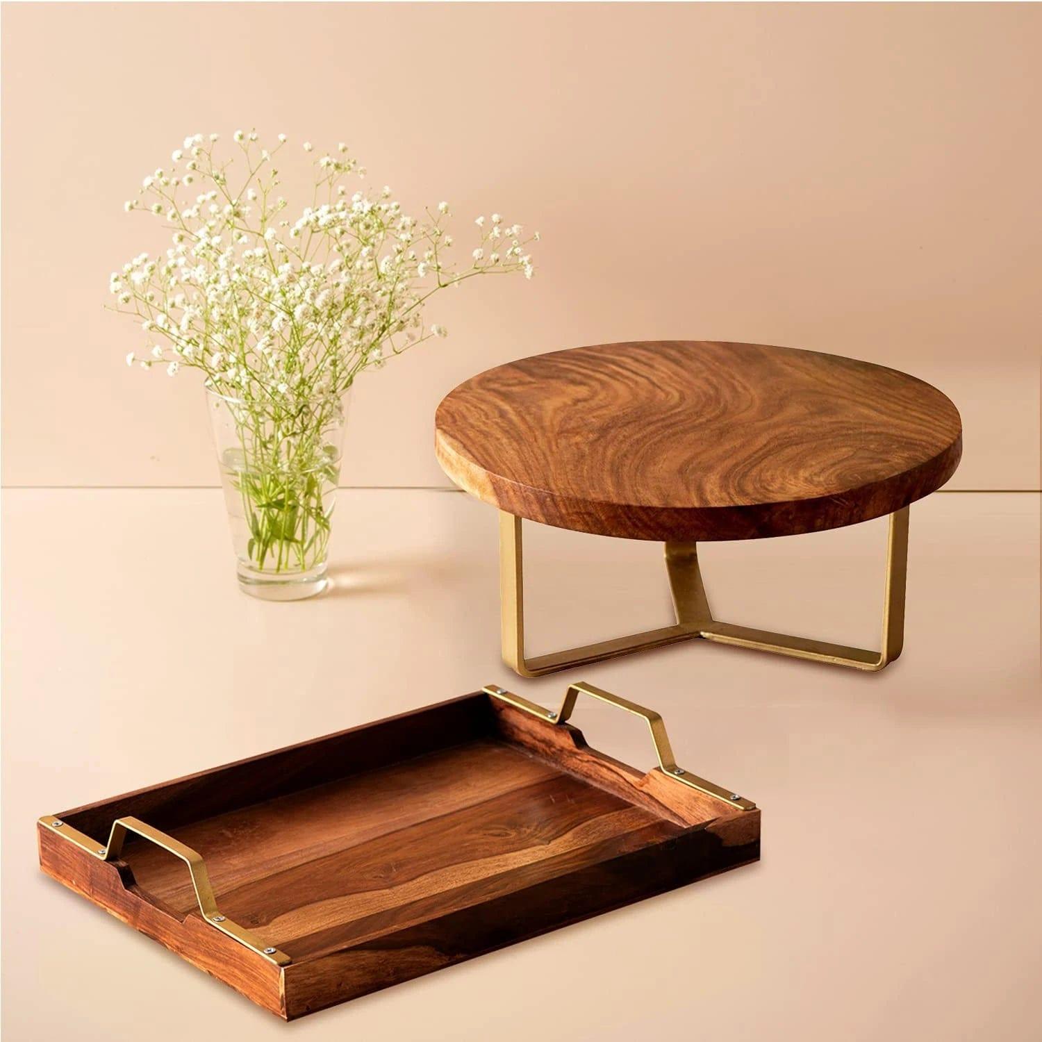 CAKE STAND AND SERVING TRAY COMBO II FOOD GRADE - Ouch Cart