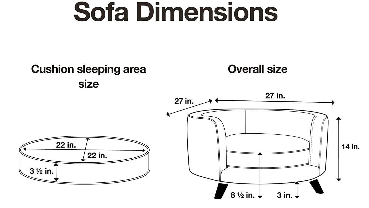 Rosie Sofa - Grey, Medium - Ouch Cart