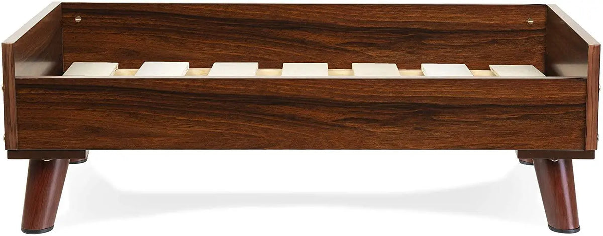 Pet Bed Frame for Small, Medium, and Large Dogs and Cats - Elevated Mid-Century Modern Style Platform Dog Bed - Ouch Cart
