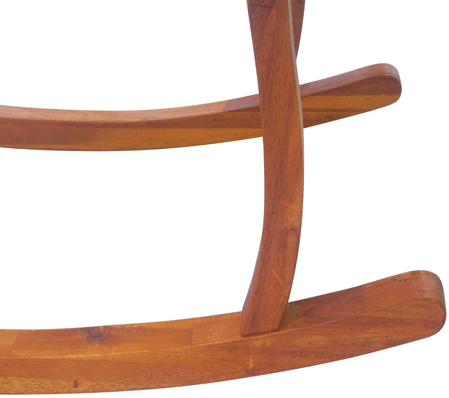Wooden Rocking Chair with Cushioned - Ouch Cart