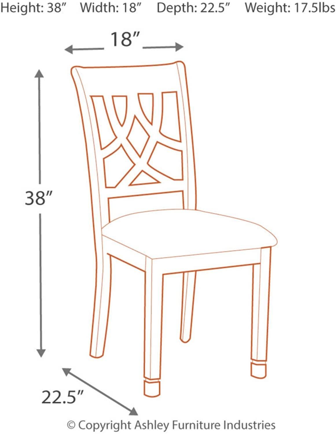 Upholstered Side Chair - Pierced Splat Back - Dining Set 4 Chair 1 Table - Brown - Ouch Cart