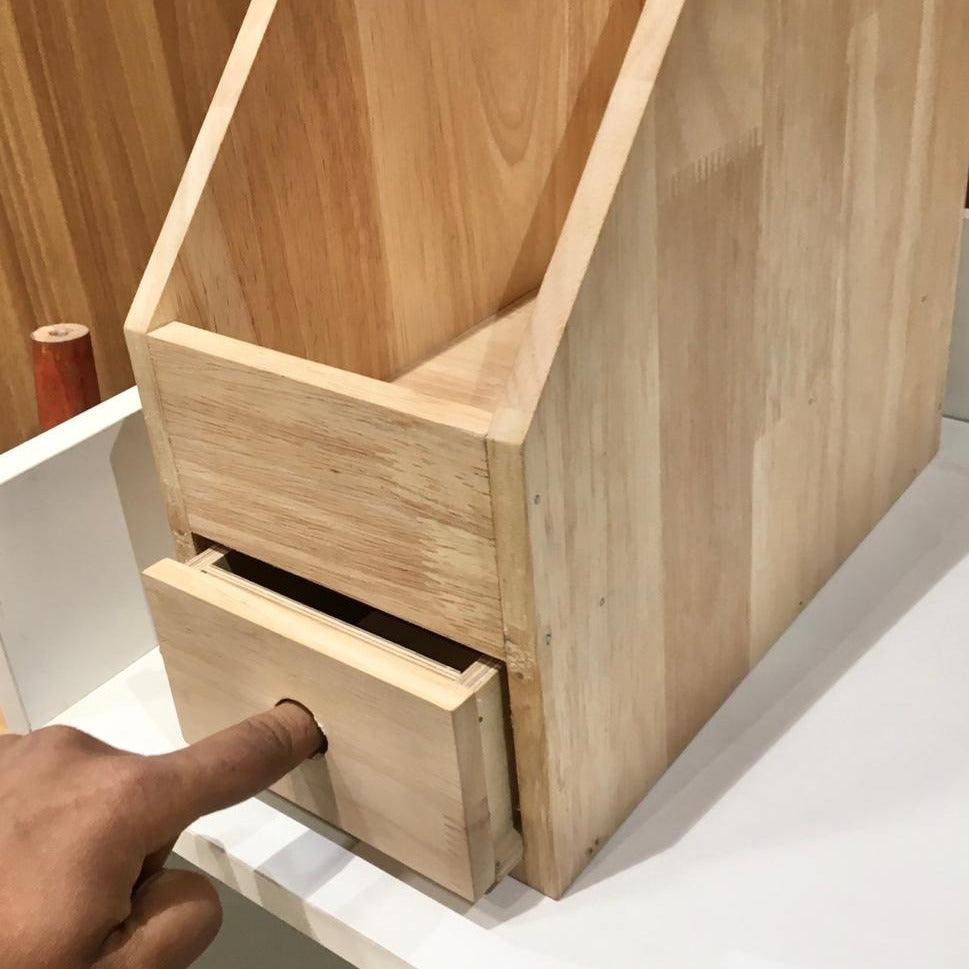 File Box With Drawer For Office/Home Book Organizer Storage Holder Book Rack By Miza - Ouch Cart