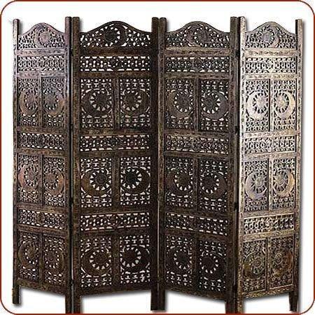 Wooden Handicrafts Partition Wooden Screen/Room Divider - Ouch Cart