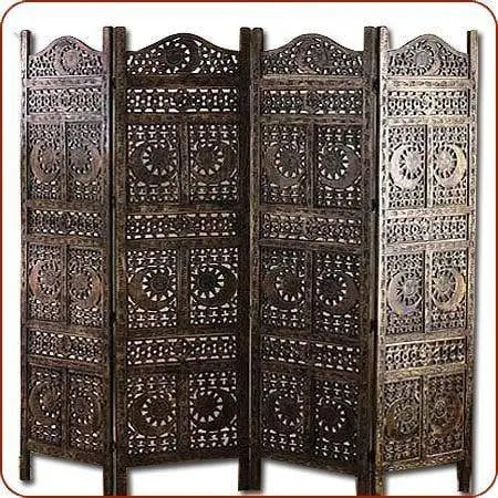 Wooden Handicrafts Partition Wooden Screen/Room Divider - Ouch Cart