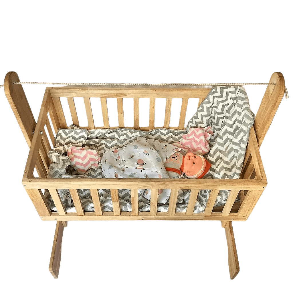 Baby Cot/Paalna/Jhula Cum Foldable Study Work Table By Miza - Ouch Cart