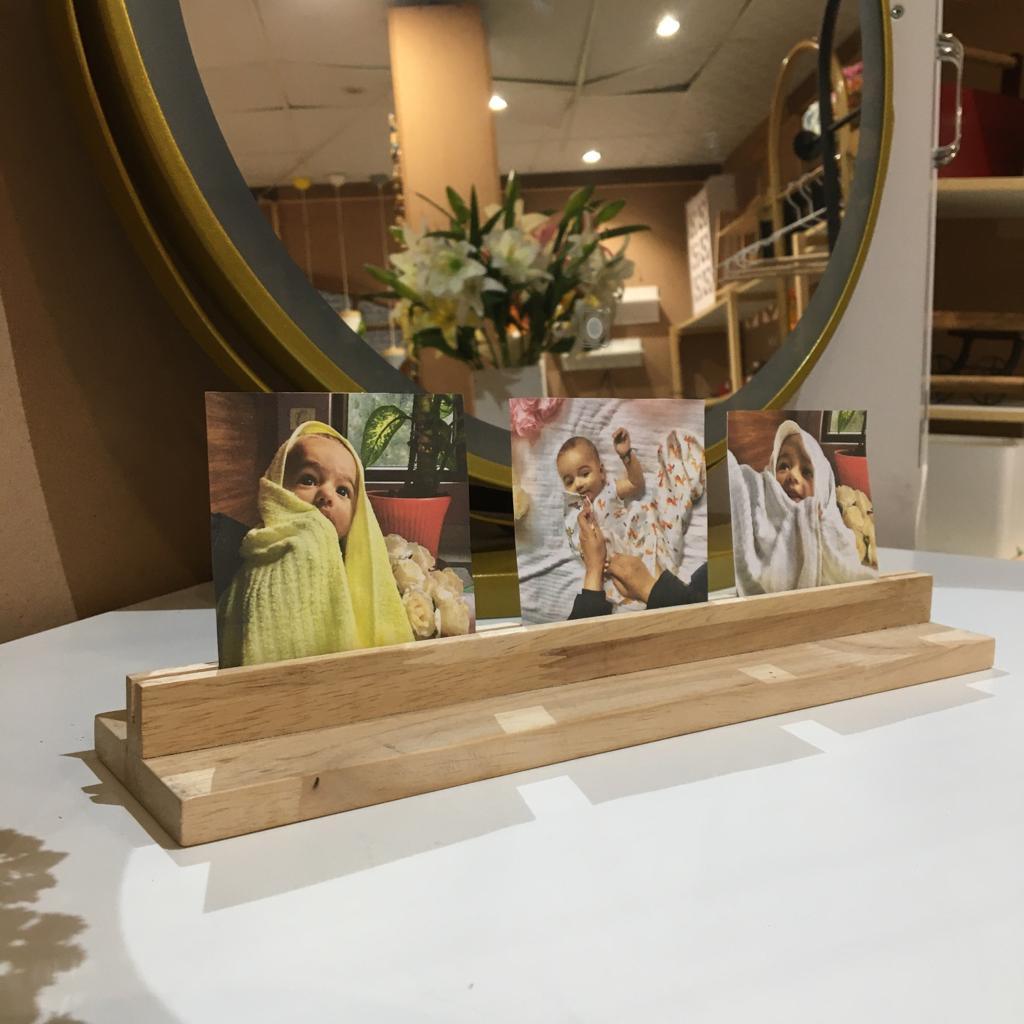 Wooden Rectangular Photo Stand ( With Complementary Coaster ) By Miza - Ouch Cart