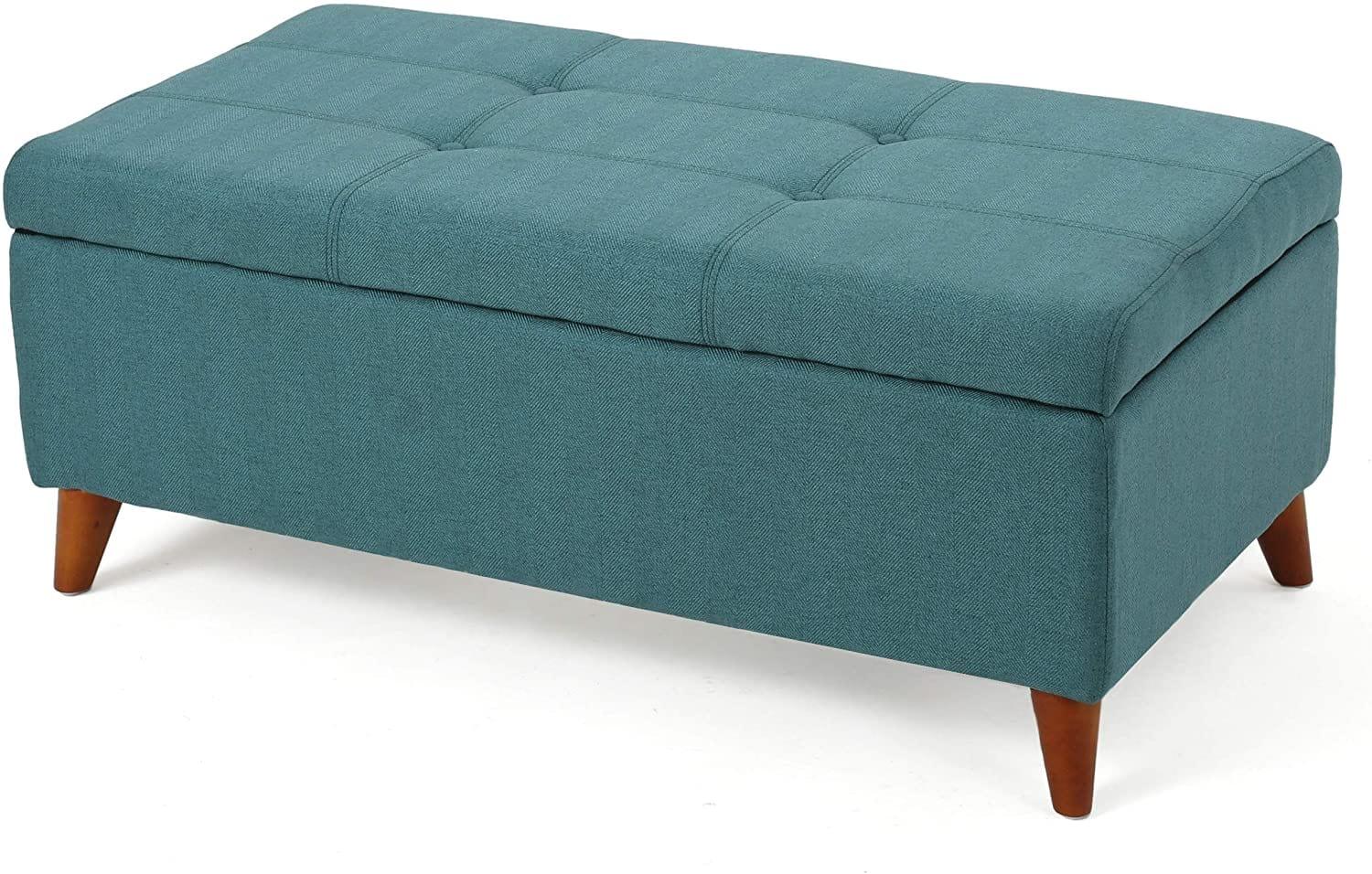 Harper Fabric Storage Ottoman - Ouch Cart