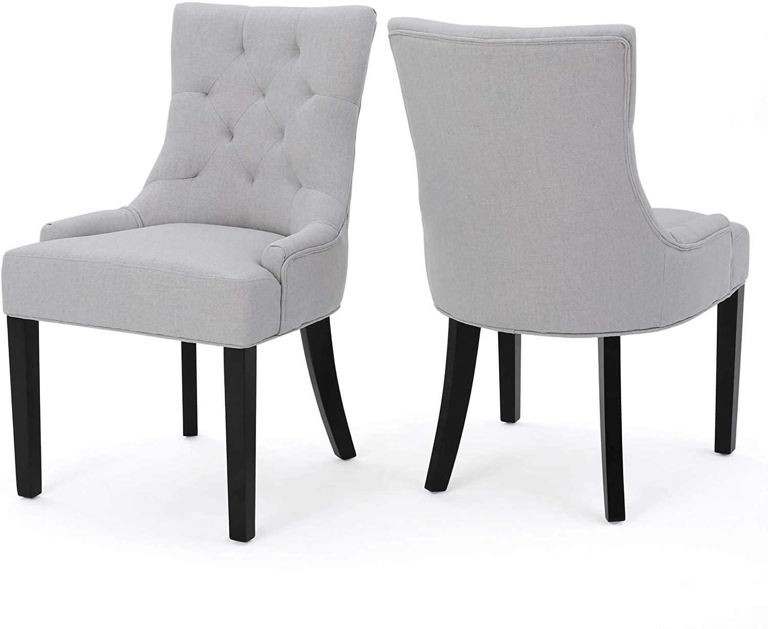 Hayden Fabric Dining Chairs, 2-Pcs Set - Ouch Cart