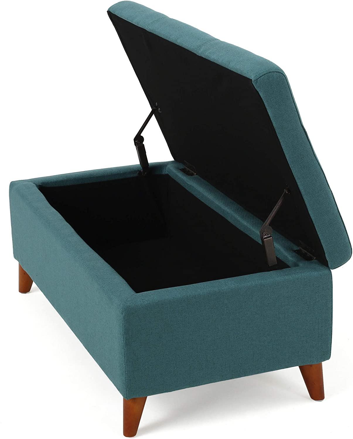 Harper Fabric Storage Ottoman - Ouch Cart