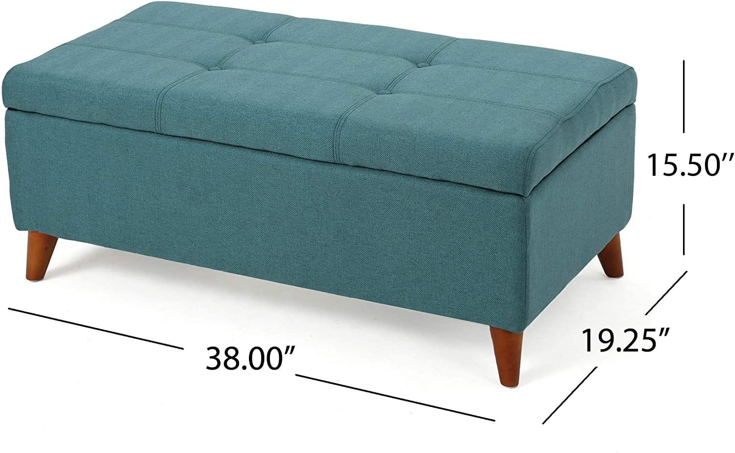 Harper Fabric Storage Ottoman - Ouch Cart