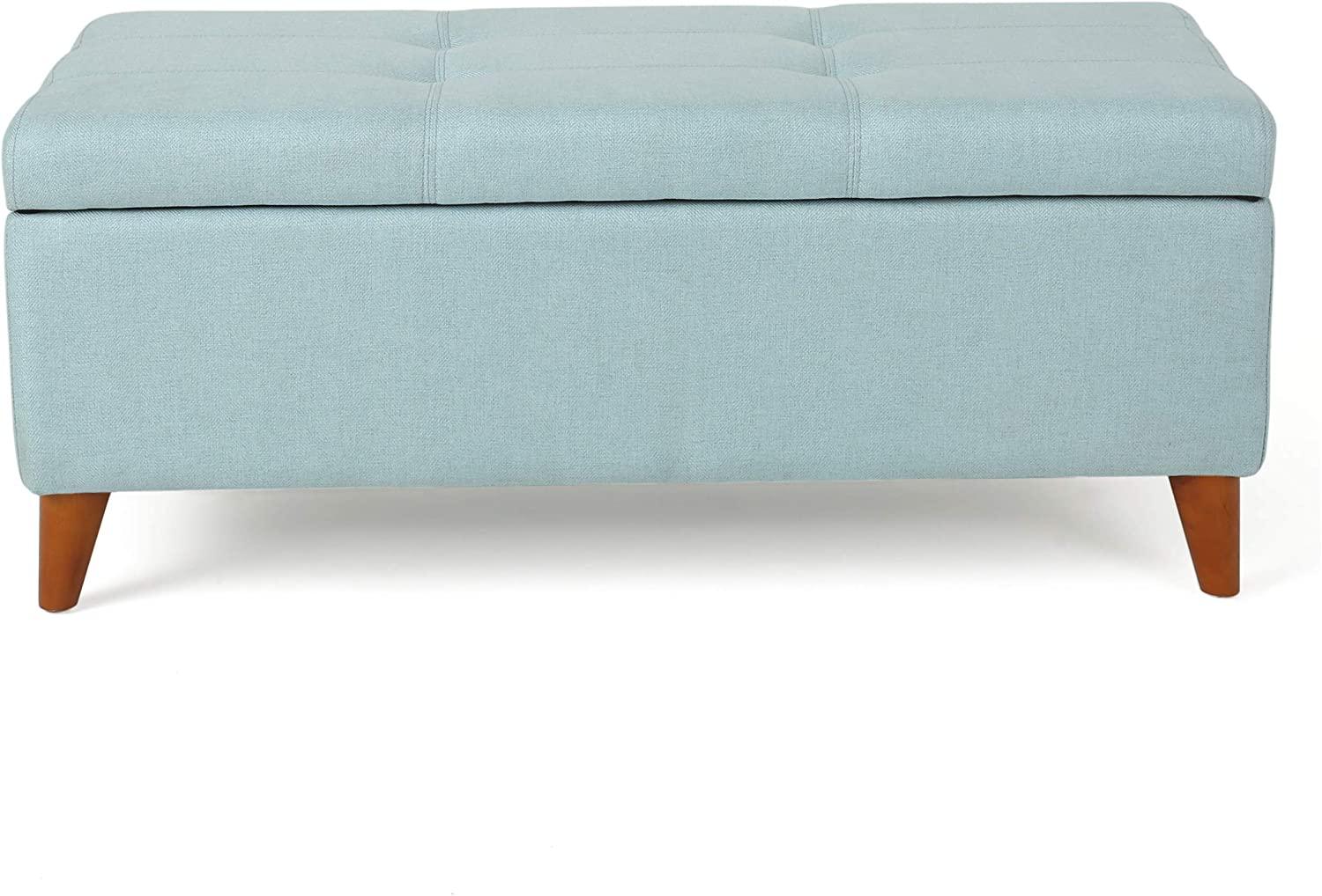 Harper Fabric Storage Ottoman - Ouch Cart