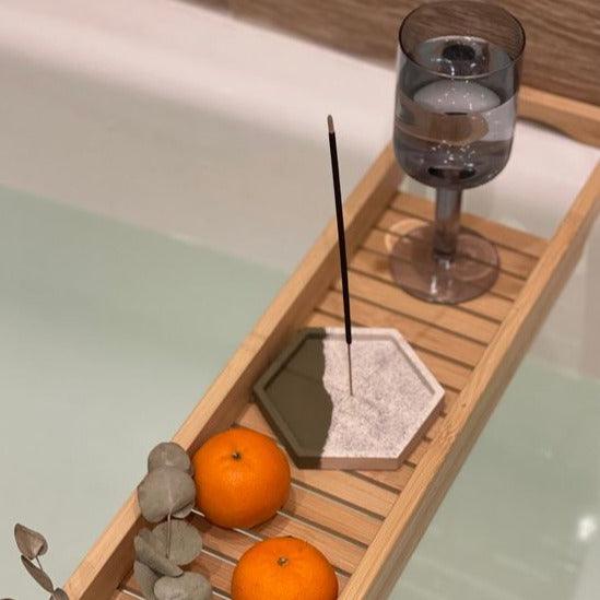 Bathtub Caddy Tray Wine/Candle/Multipurpose Holder For Bathroom By Miza - Ouch Cart