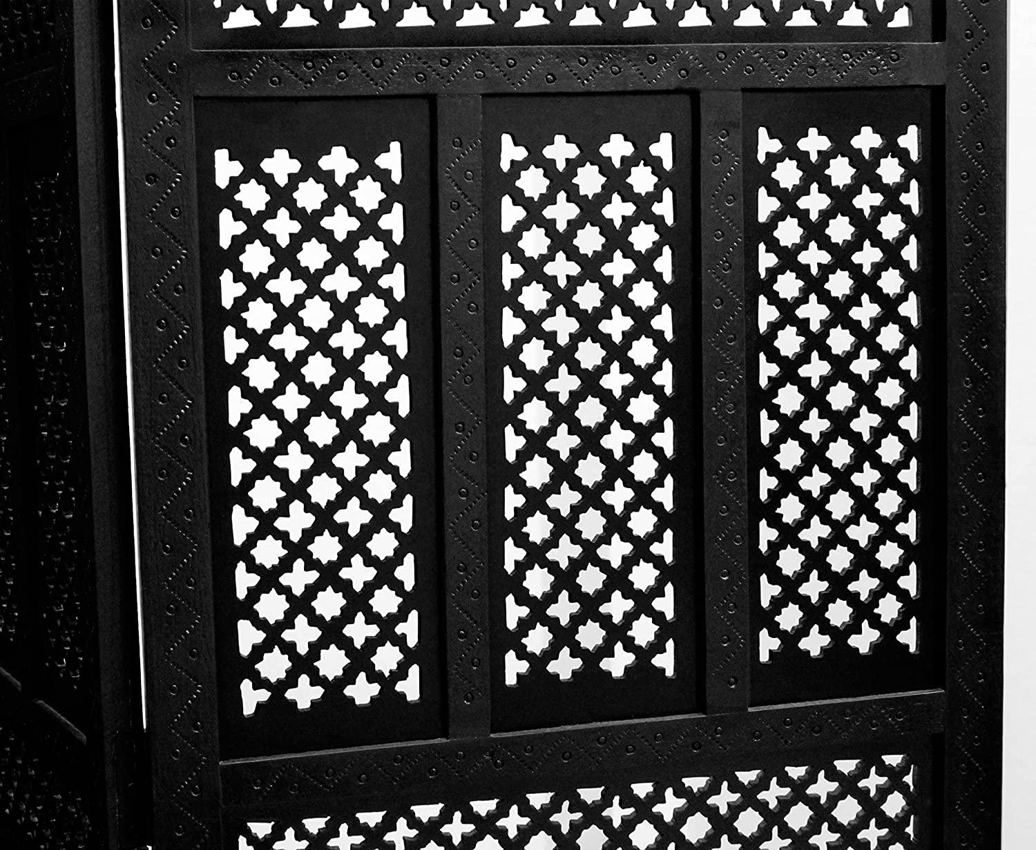 Wooden Handcrafted Partition Room Divider Separator for Living Room Office Partition Screen Room Divider Wood Partitions for Home Kitchen & Office - Ouch Cart