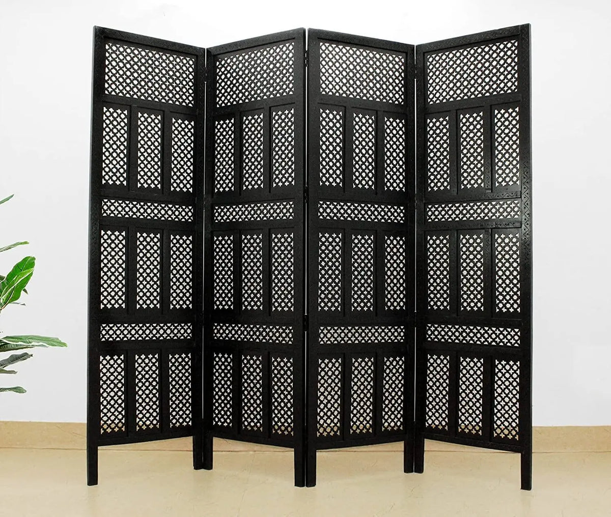 Wooden Handcrafted Partition Room Divider Separator for Living Room Office Partition Screen Room Divider Wood Partitions for Home Kitchen & Office - Ouch Cart